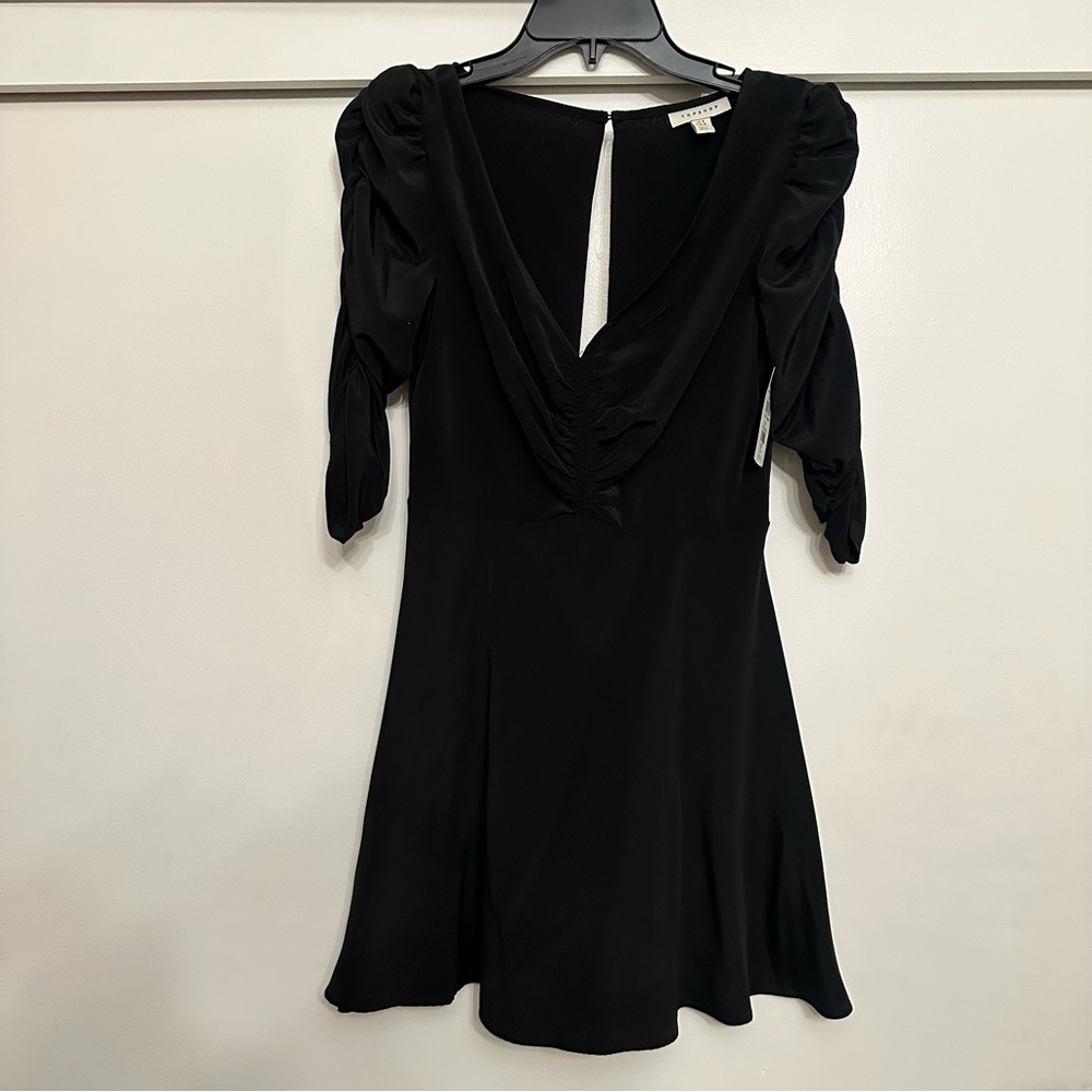 Topshop‎ Black Mini Dress sz small